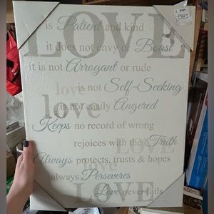 1 Corinthians 13:4 Love is Patient Wall Decor